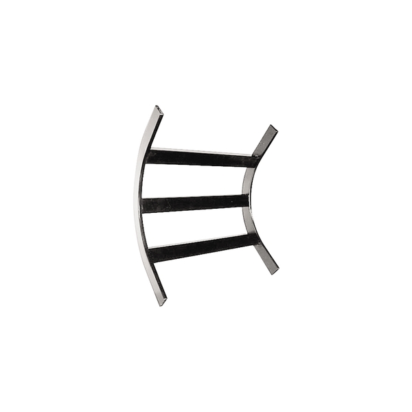 Chatsworth Products Cpi 24"W CABLE RUNWAY LADDER RACK, 90-DEG OUTSIDE RADIUS BEND, STEEL, BLACK 10723-724